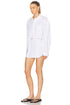 White - Button Up Shirt - GLAM MODA